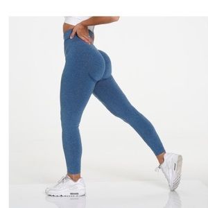 Slate blue curve legging